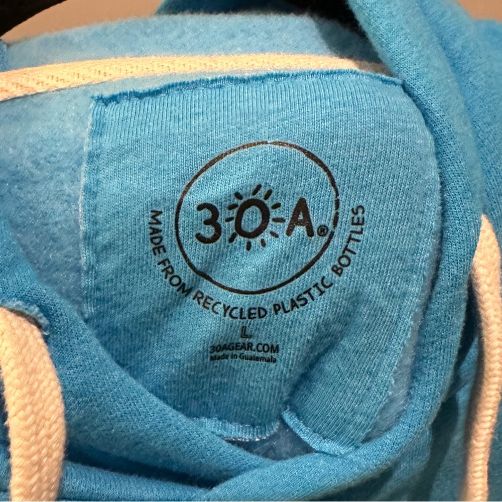 30a Gear Hoodie Jacket Blue Size L View 5